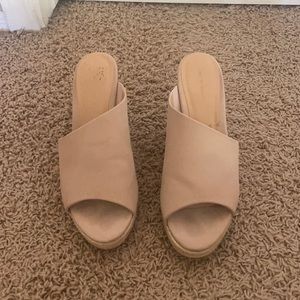 tan wedge heels